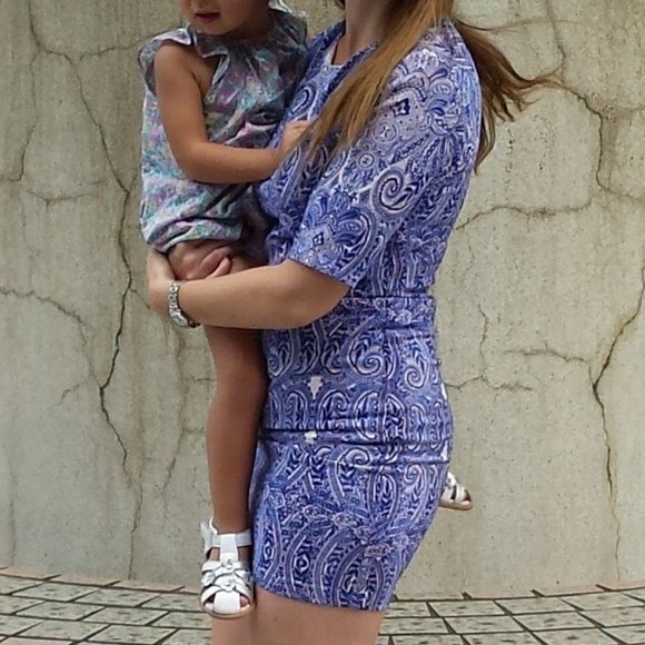 Porcelain pattern mini dress - Picture 3 of 4